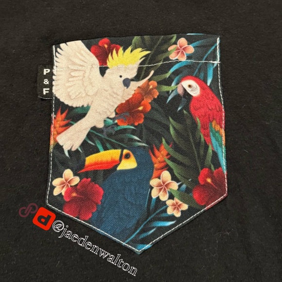 Black T-Shirt with Fun Pocket - Picture 2 of 3